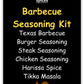 Letterbox Barbecue seasoning kit