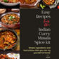 Indian Curry Masala Spice Kit with Free Printed Recipe Guide