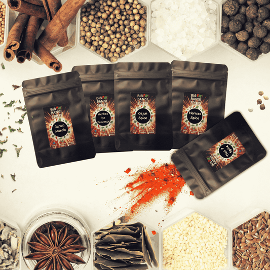 🌍✨ Around the World in Five Blends Spice Kit, with FREE RECIPE GUIDE